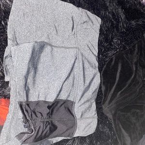 BLACK AND GREY ACTIVE SHORTS